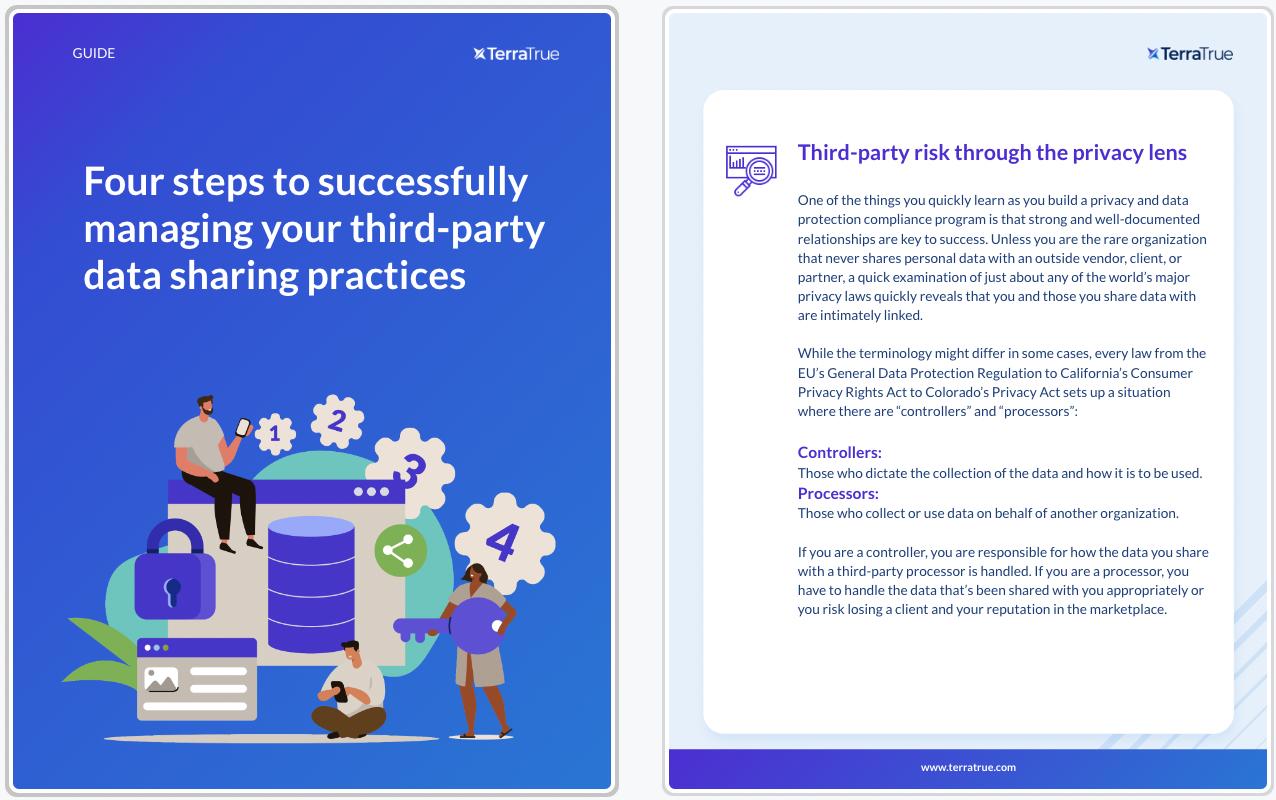 Four steps to successfully managing your third-party data sharing practices